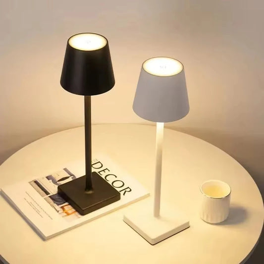 Cordless Polished Table Lamp | Freestanding