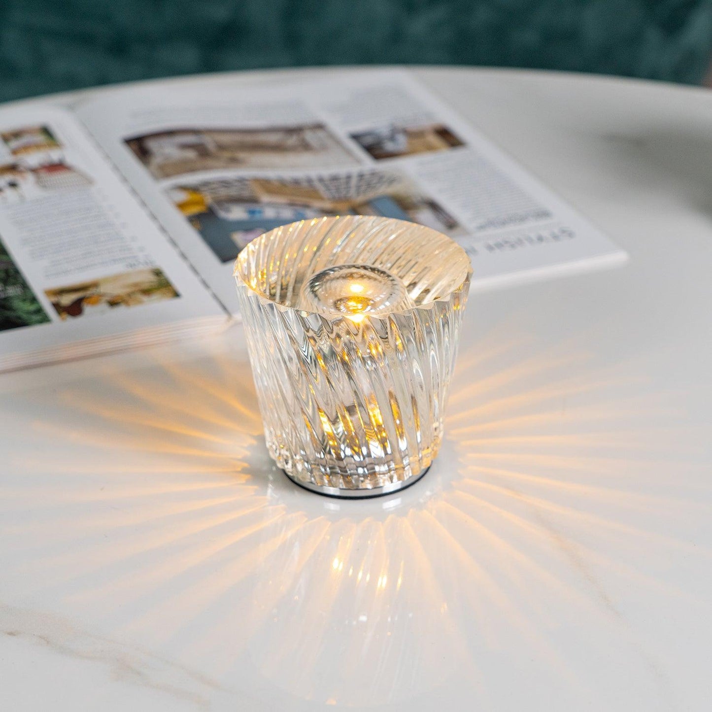 Crystal Diamond Table Lamp