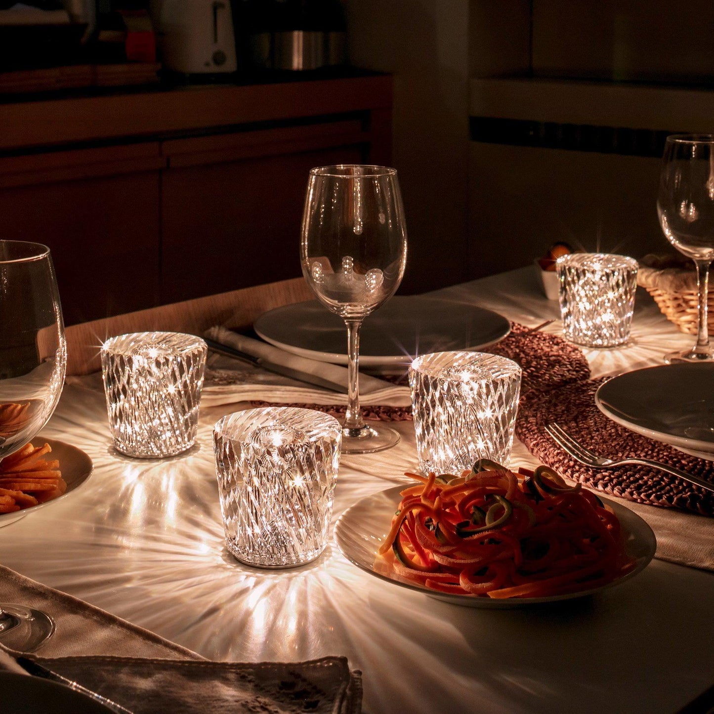 Crystal Diamond Table Lamp