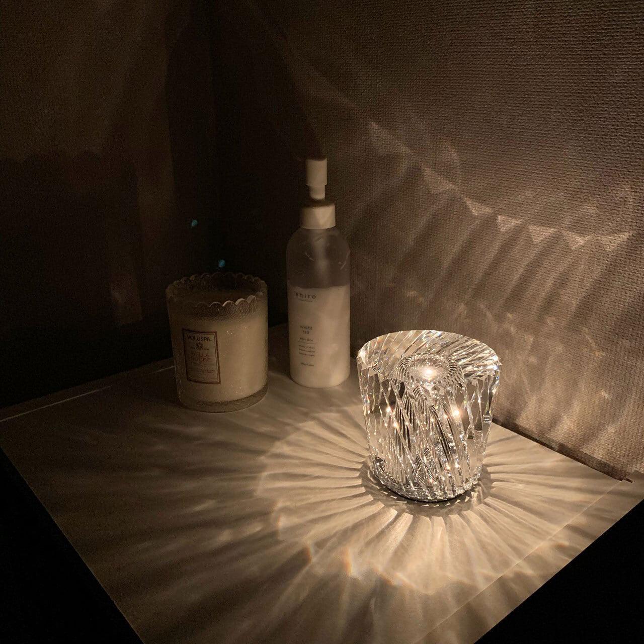 Crystal Diamond Table Lamp