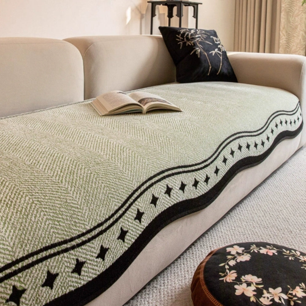 Herringbone Pattern Sofa Cover