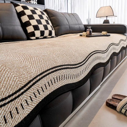 Herringbone Pattern Sofa Cover