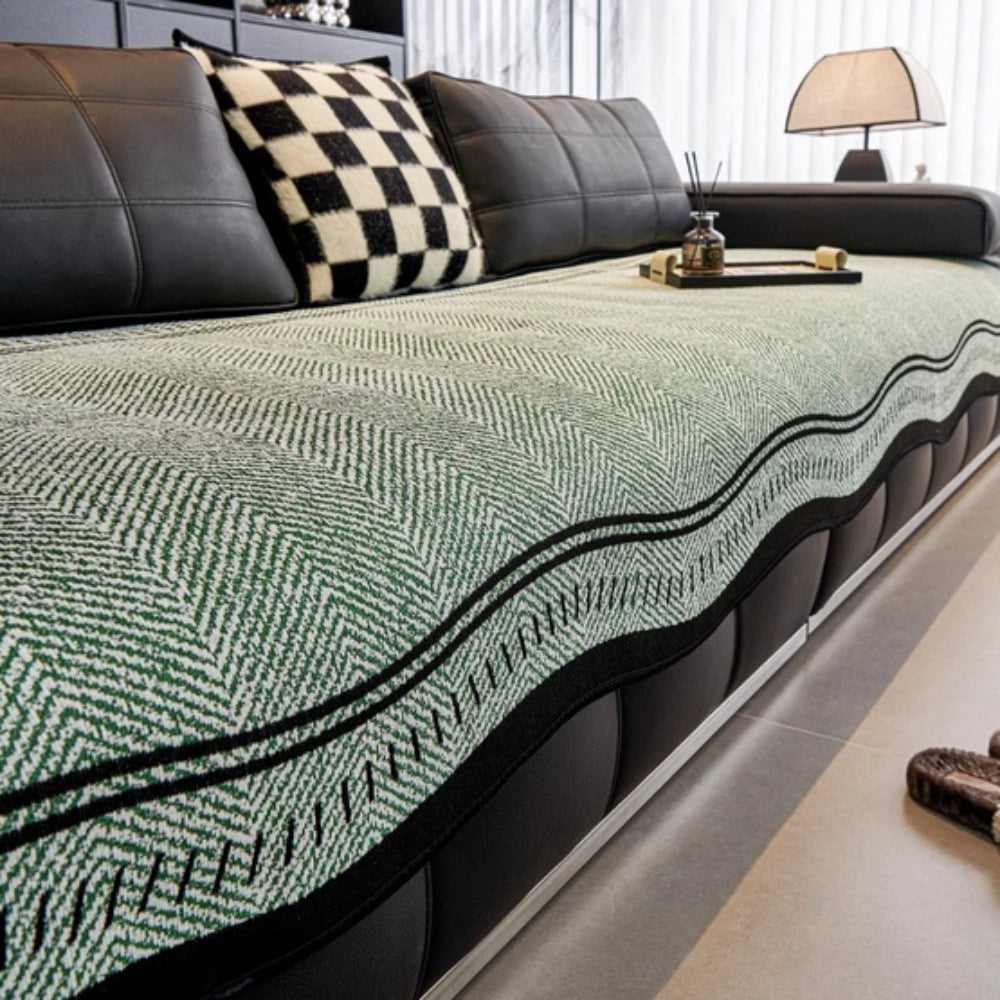 Herringbone Pattern Sofa Cover