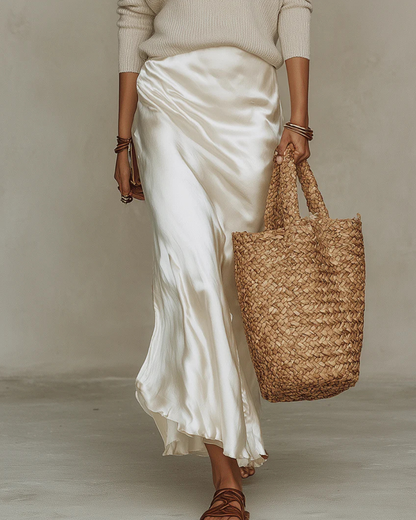 Draped Deep V Neck Maxi Dress