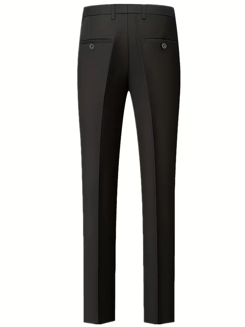 Slim Fit Notched Lapel Three Piece Suit Set