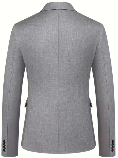Slim Fit Notched Lapel Three Piece Suit Set