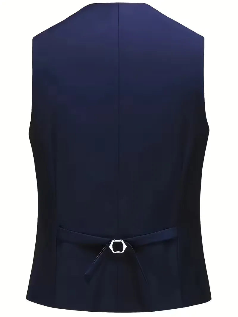 Slim Fit Notched Lapel Three Piece Suit Set