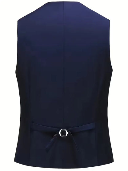 Slim Fit Notched Lapel Three Piece Suit Set
