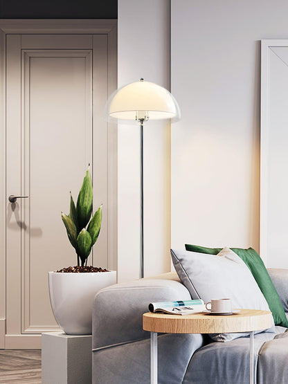 Double-Layer Dome Shade Floor Lamp
