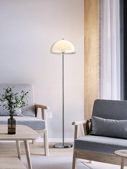 Double-Layer Dome Shade Floor Lamp