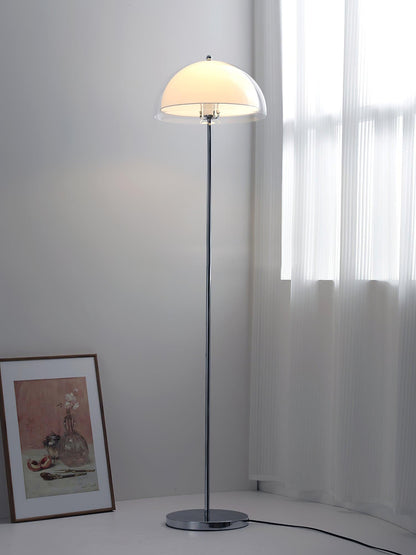 Double-Layer Dome Shade Floor Lamp