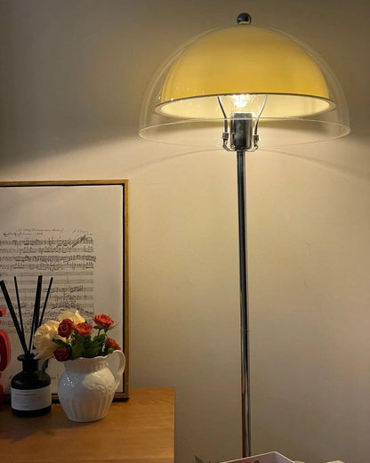 Double-Layer Dome Shade Floor Lamp
