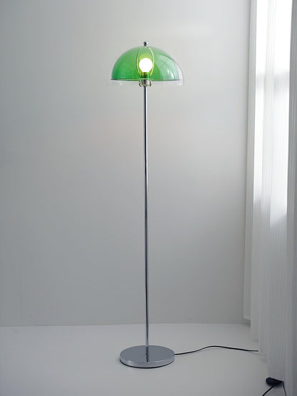 Double-Layer Dome Shade Floor Lamp
