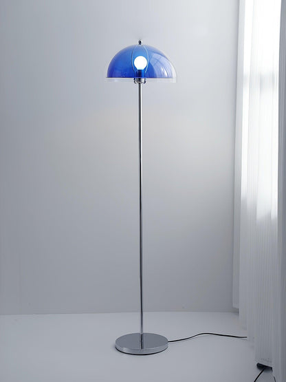Double-Layer Dome Shade Floor Lamp