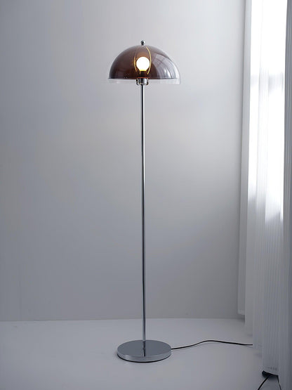 Double-Layer Dome Shade Floor Lamp