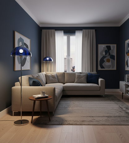 Double-Layer Dome Shade Floor Lamp