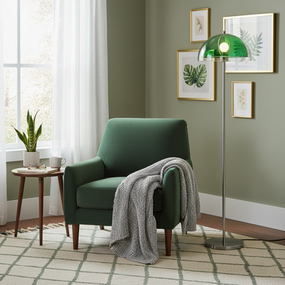 Double-Layer Dome Shade Floor Lamp