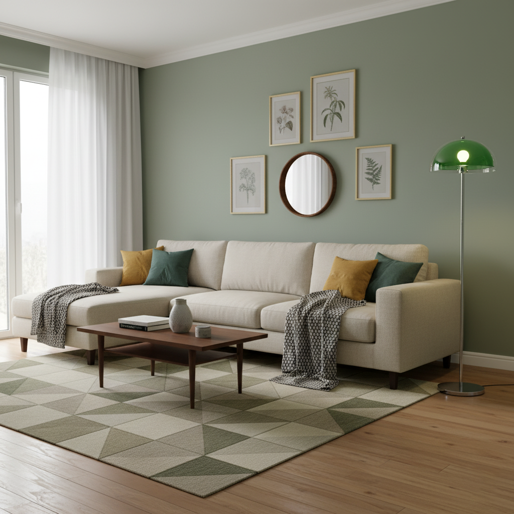 Double-Layer Dome Shade Floor Lamp