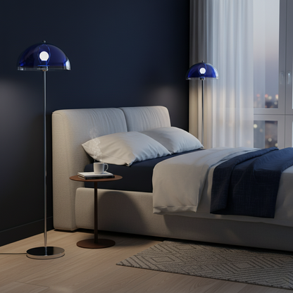 Double-Layer Dome Shade Floor Lamp