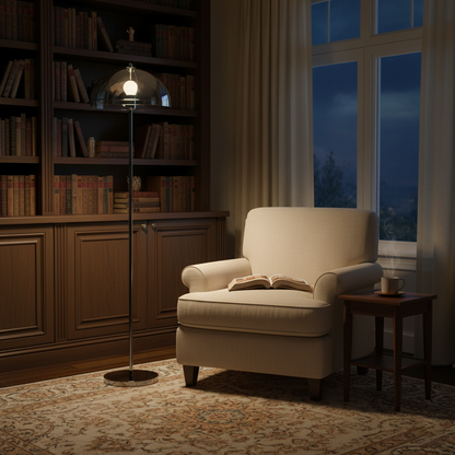 Double-Layer Dome Shade Floor Lamp