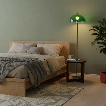 Double-Layer Dome Shade Floor Lamp