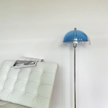 Double-Layer Dome Shade Floor Lamp