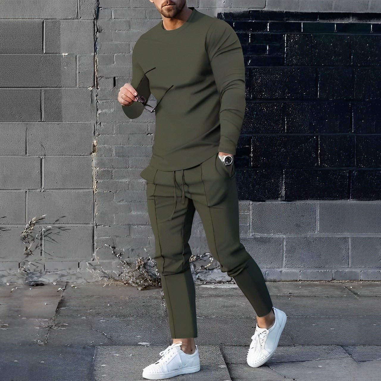 Athletic Slim Fit Jogger Set