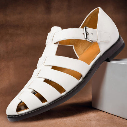 Multi Strap Buckled Round Toe Sandals