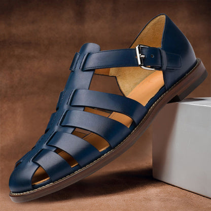 Multi Strap Buckled Round Toe Sandals