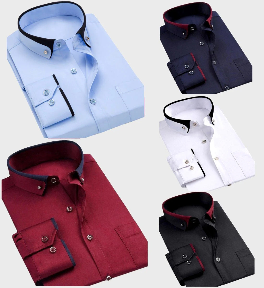 Point Collar Long Sleeve Shirt