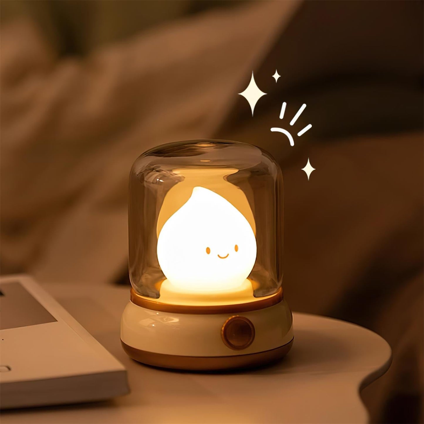 LED Flame Figure Table Lamp