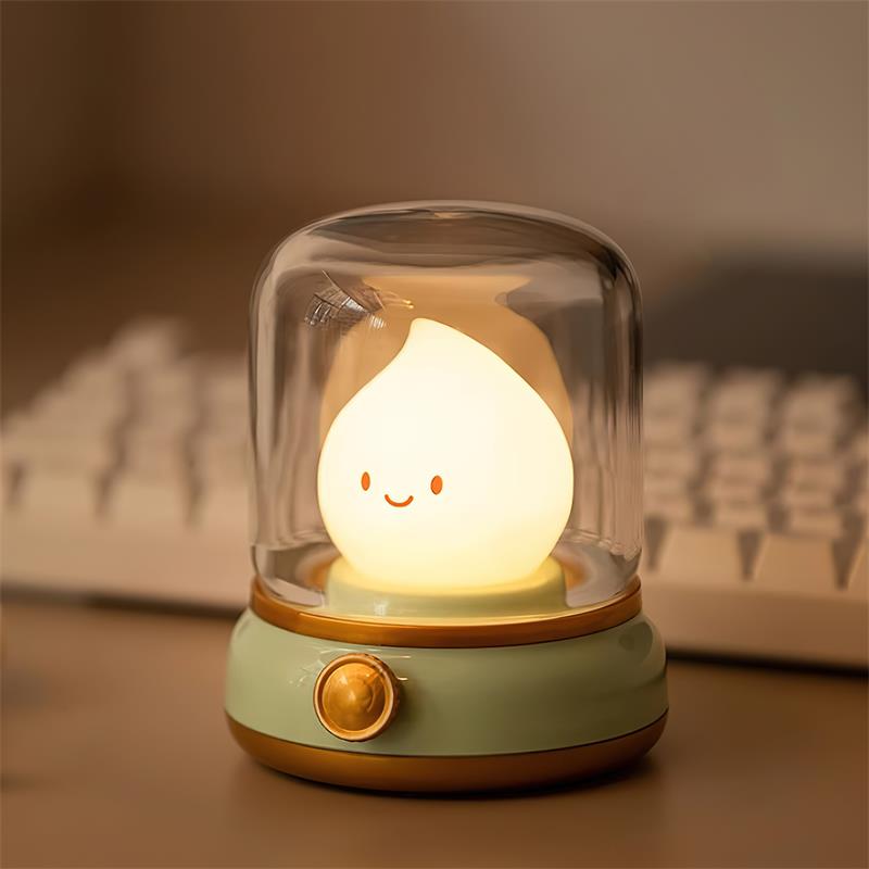 LED Flame Figure Table Lamp