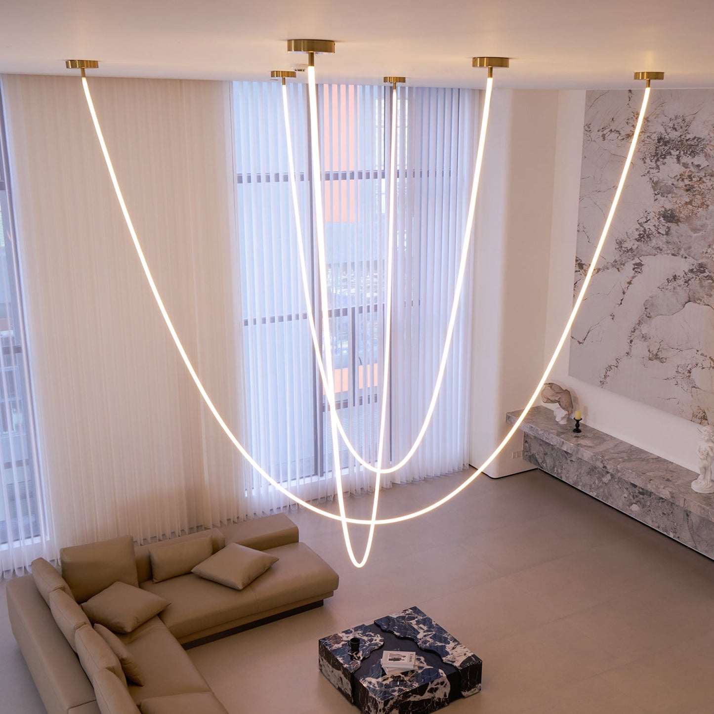 Flexible Linear Tube Pendant Light