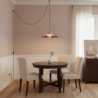 Glass Flower Pendant Lamp