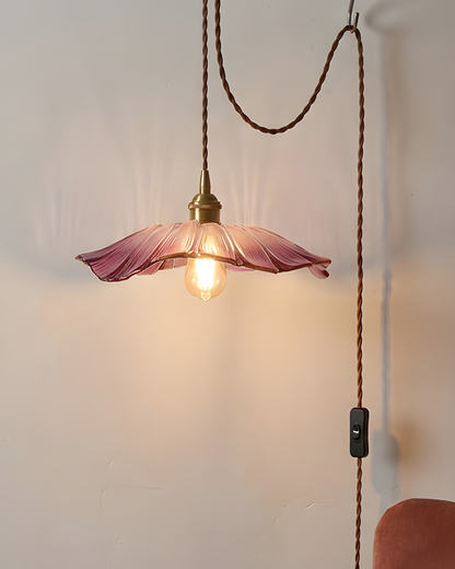 Glass Flower Pendant Lamp