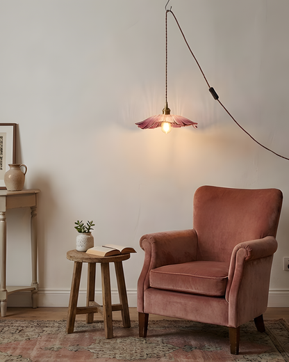 Glass Flower Pendant Lamp