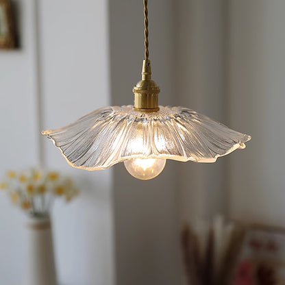 Glass Flower Pendant Lamp