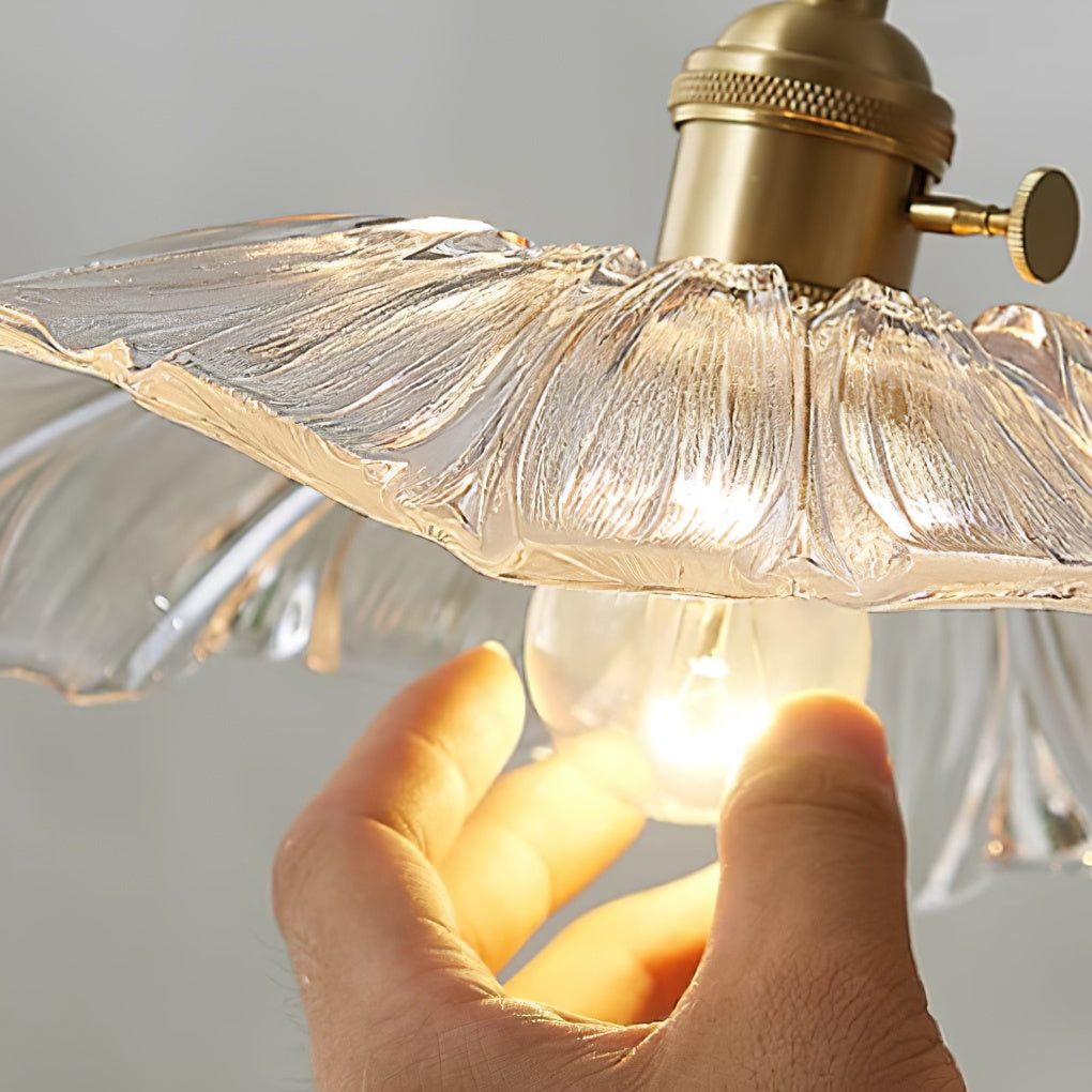 Glass Flower Pendant Lamp