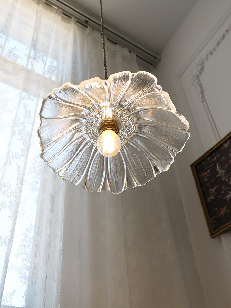 Glass Flower Pendant Lamp
