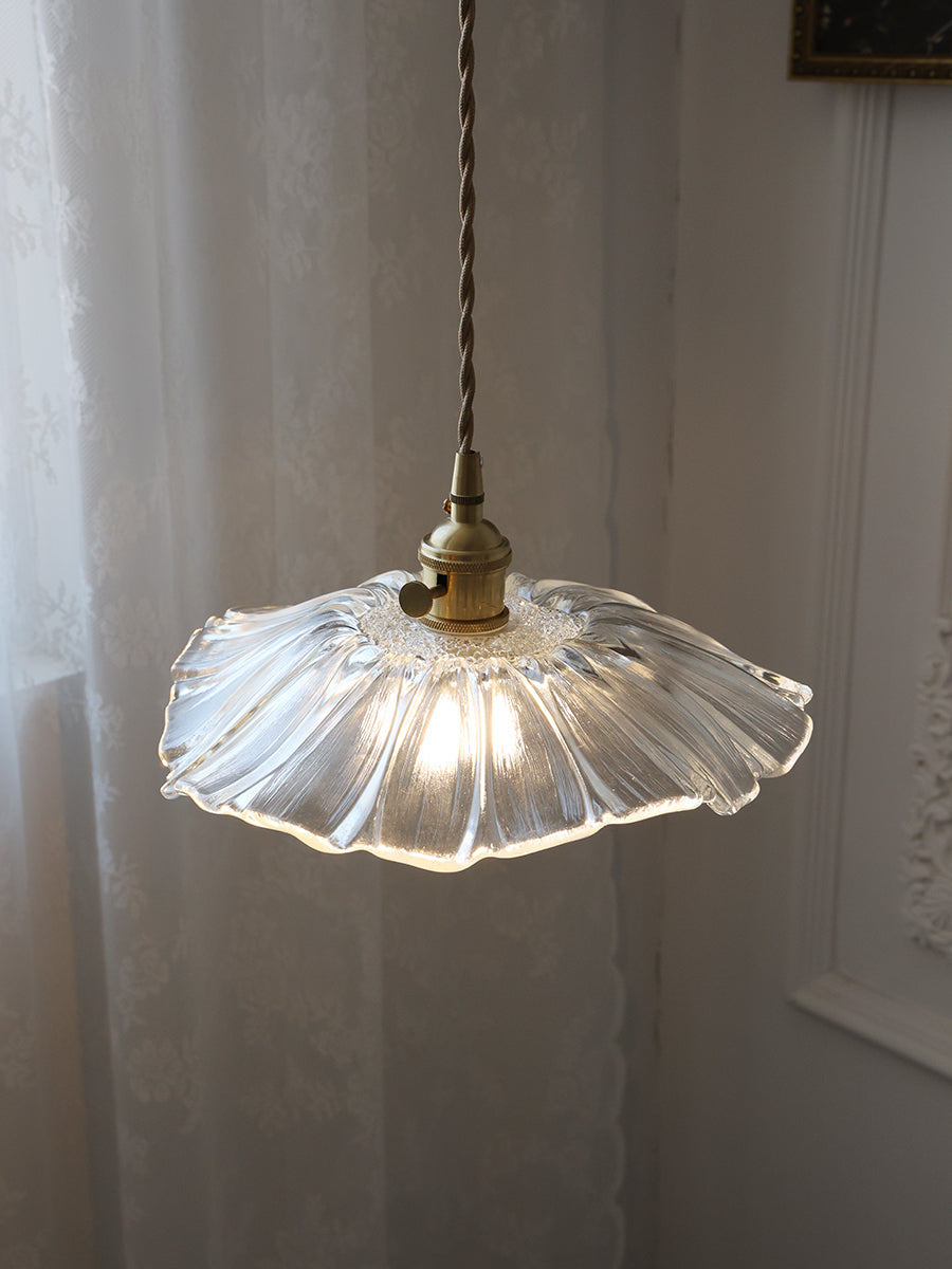 Glass Flower Pendant Lamp