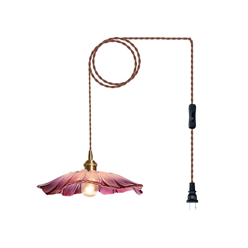 Glass Flower Pendant Lamp