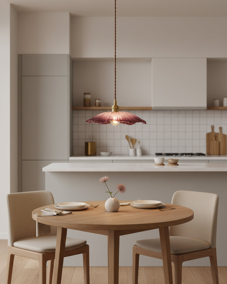 Glass Flower Pendant Lamp