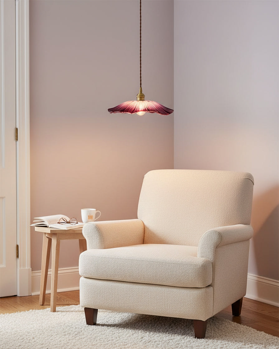 Glass Flower Pendant Lamp