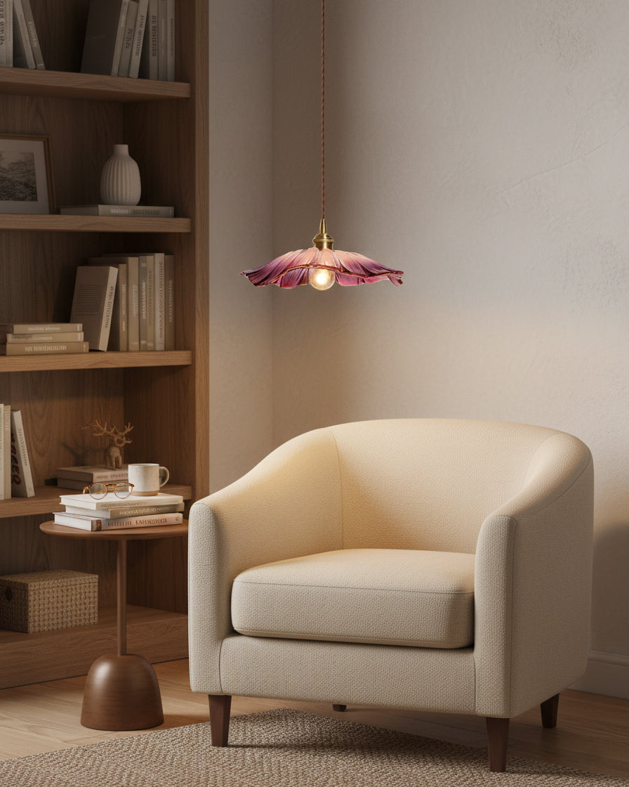 Glass Flower Pendant Lamp
