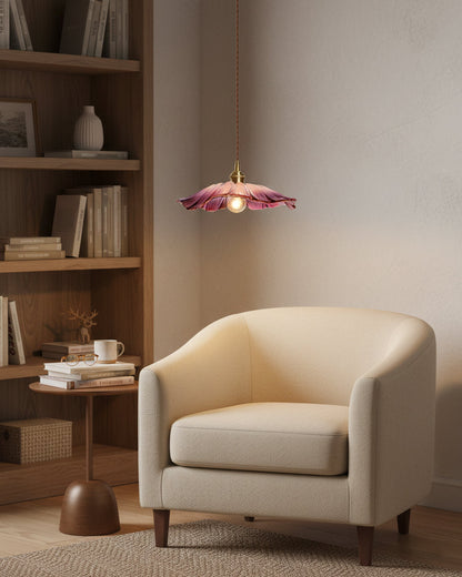 Glass Flower Pendant Lamp