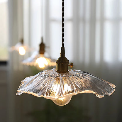 Glass Flower Pendant Lamp