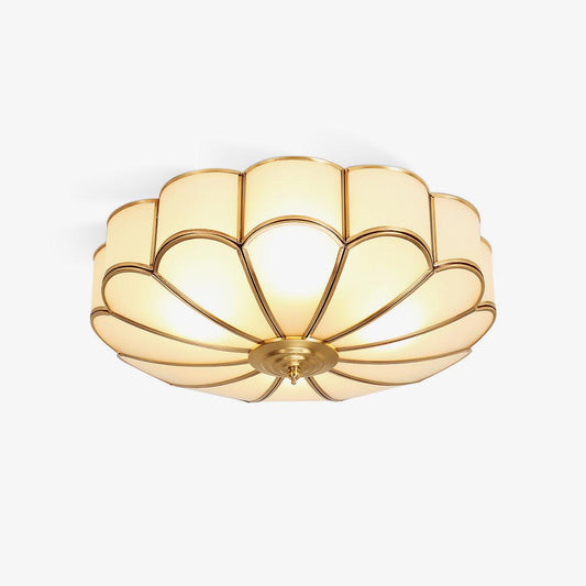 Flower Shaped Glass Ceiling Light