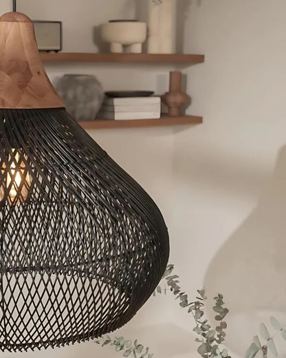 Curvy Basket Weave Ceiling Light