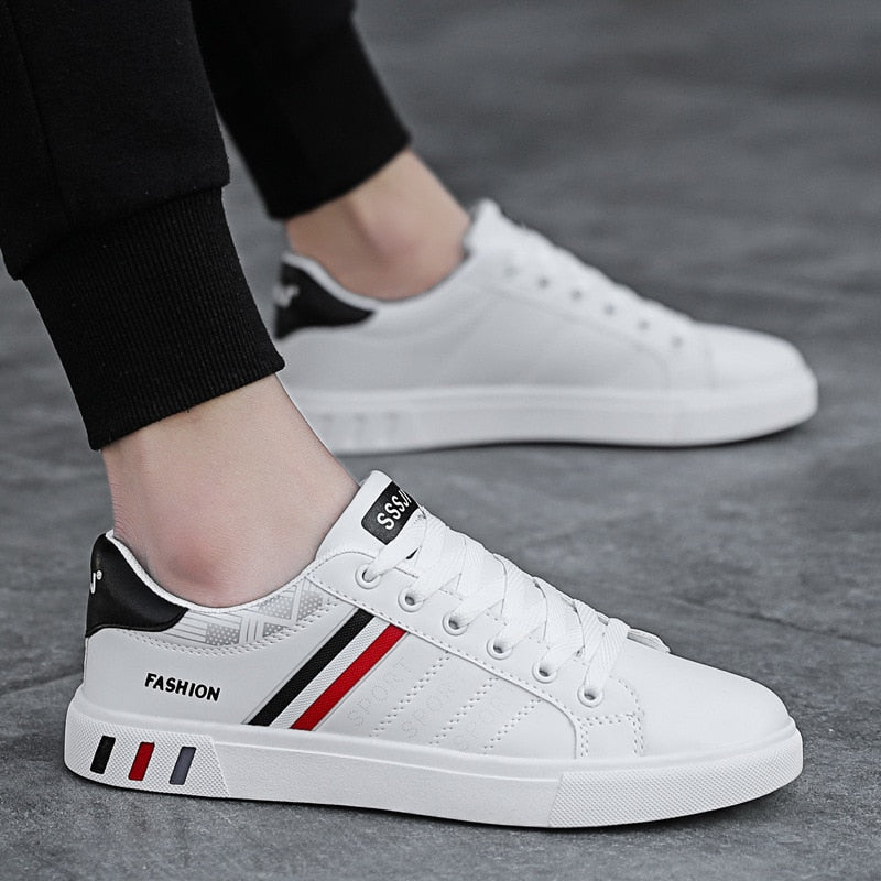 Men's Lace-Up Low-Top Casual Sneakers