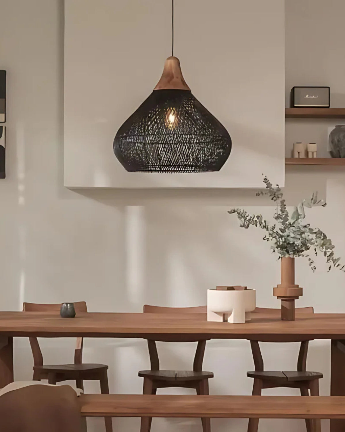 Curvy Basket Weave Ceiling Light